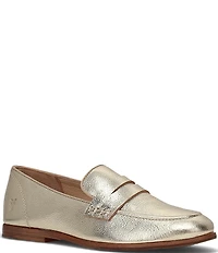 Frye Faith Leather Penny Loafers