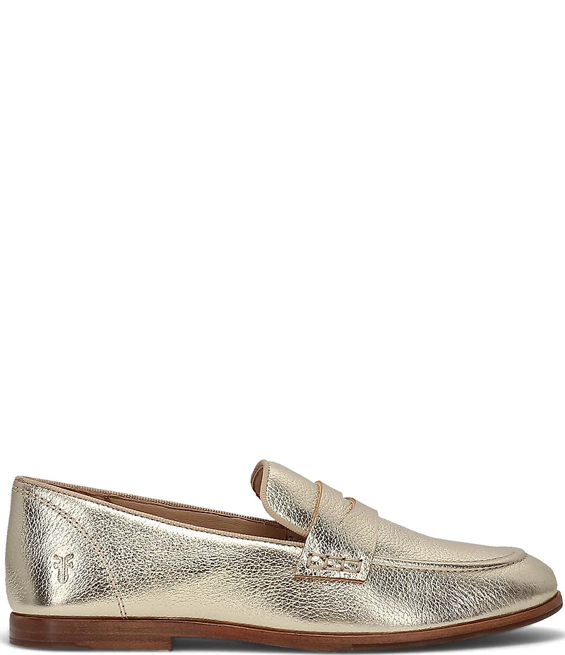 Frye Faith Leather Penny Loafers
