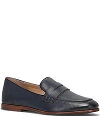 Frye Faith Leather Penny Loafers
