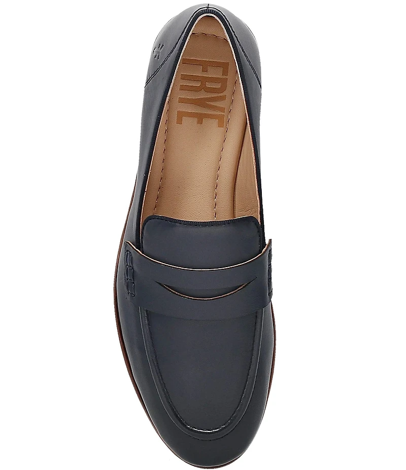 Frye Faith Leather Penny Loafers