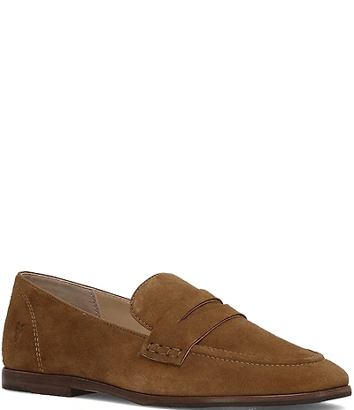 Frye Faith Suede Penny Loafers