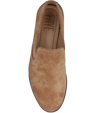 Frye Faith Suede Slip On Loafers