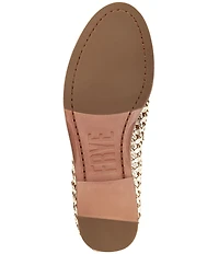 Frye Faith Woven Leather Penny Loafers