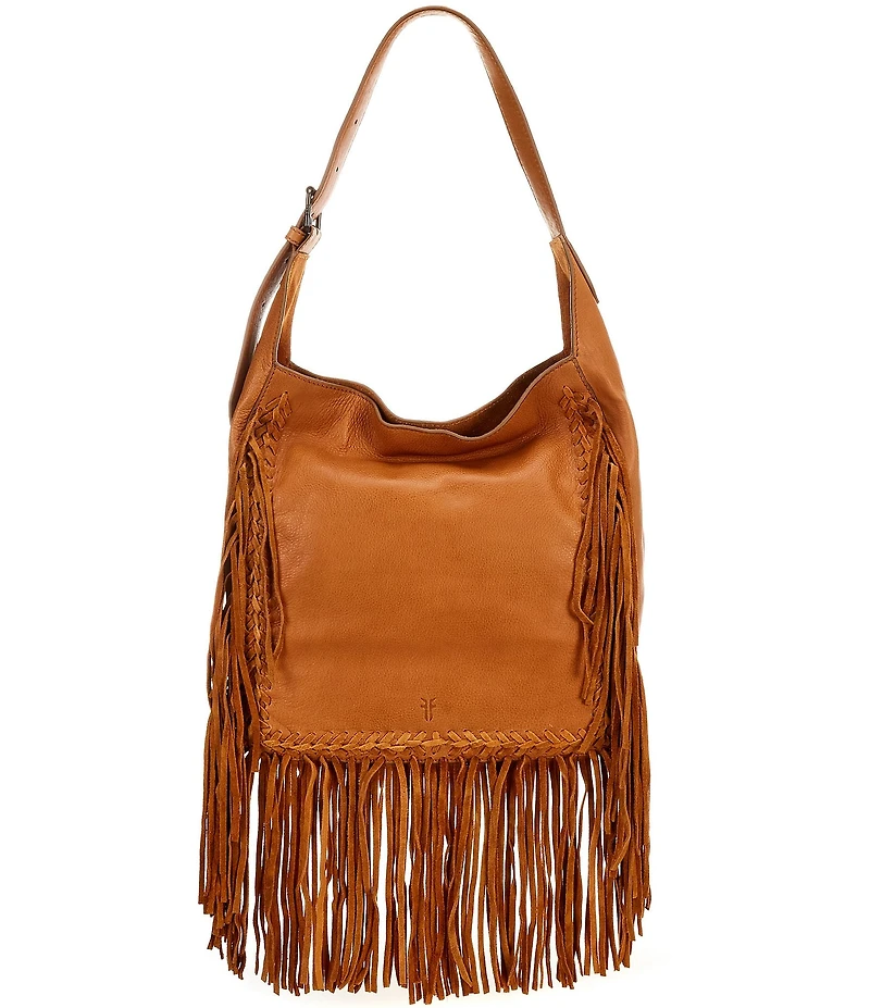 Frye Faye Fringe Slouchy Hobo Shoulder Bag
