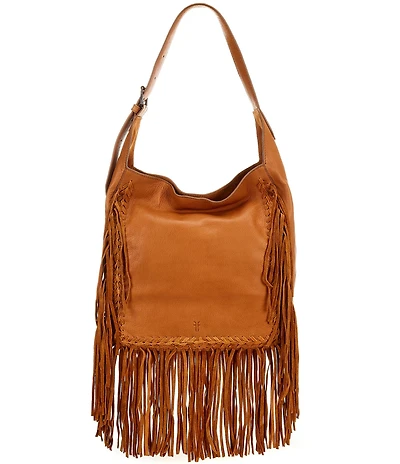 Frye Faye Fringe Slouchy Hobo Shoulder Bag