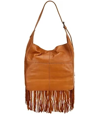 Frye Faye Fringe Slouchy Hobo Shoulder Bag