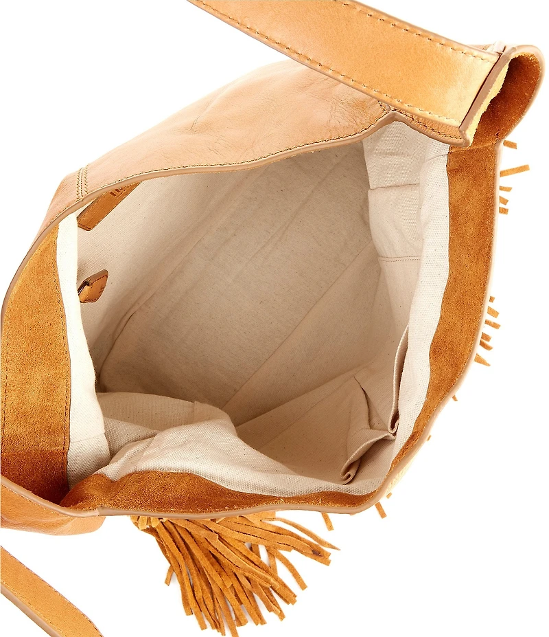Frye Faye Fringe Slouchy Hobo Shoulder Bag