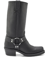 Frye Women's Leather 12R O-Ring Harness Hardware Square Toe Tall Moto Boots