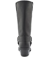 Frye Women's Leather 12R O-Ring Harness Hardware Square Toe Tall Moto Boots