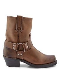 Frye Harness Leather 8R Leather O-Ring Harness Hardware Square Toe Moto Boots