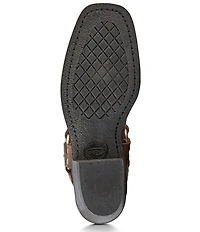 Frye Harness Leather 8R Leather O-Ring Harness Hardware Square Toe Moto Boots
