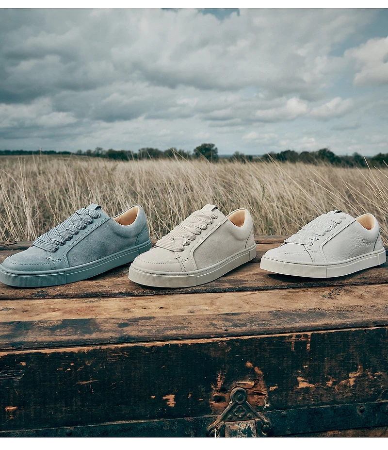 Frye Ivy Court Low Lace Moc-Toe Leather Sneakers