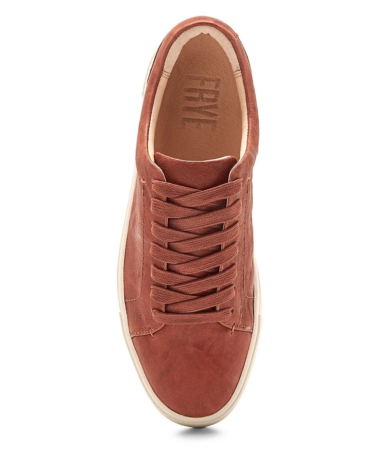 Frye Ivy Leather Lace Up Sneakers