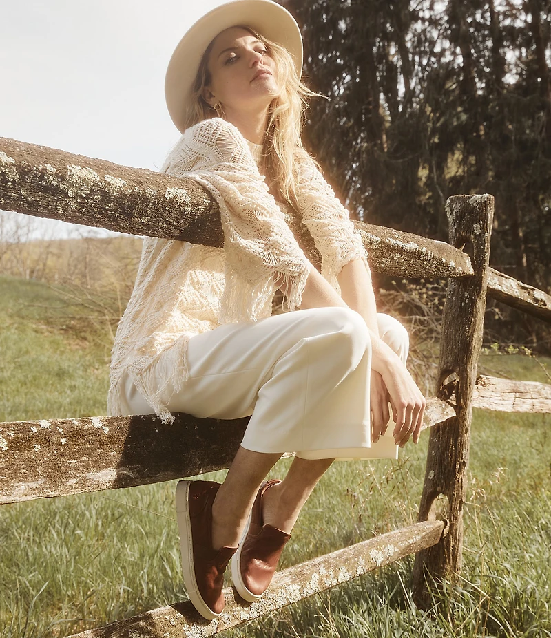 Frye Ivy Slip On Leather Sneakers