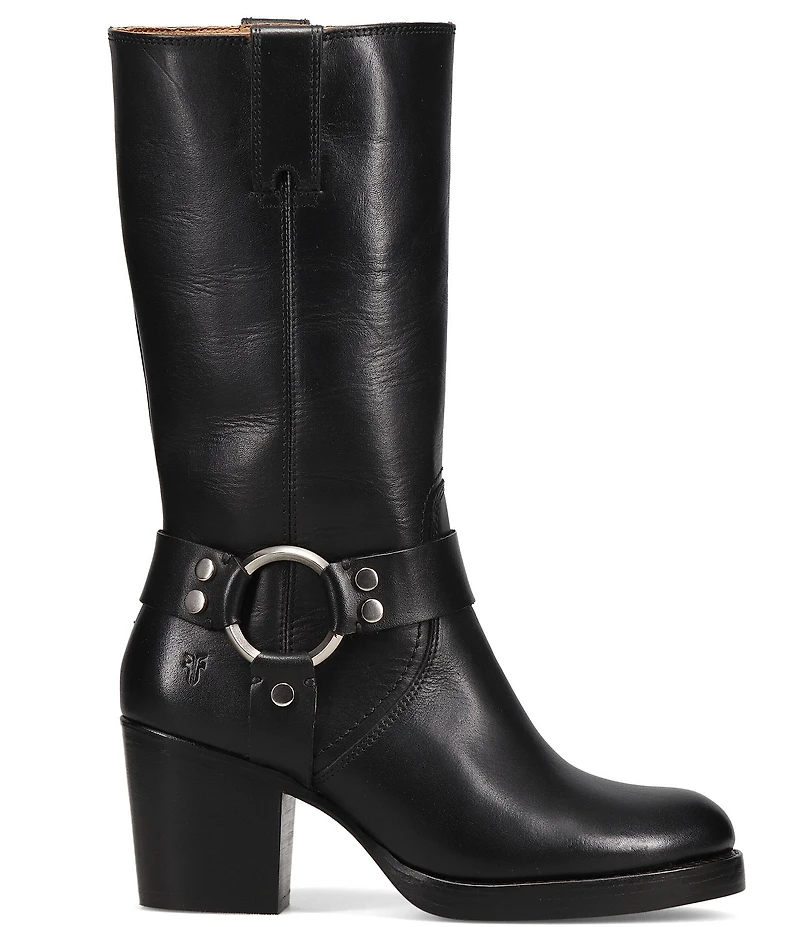 Frye Jean Leather O-Ring Harness Hardware Tall Boots