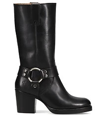 Frye Jean Leather O-Ring Harness Hardware Tall Boots