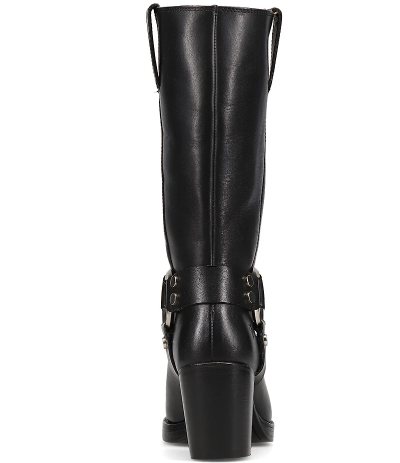 Frye Jean Leather O-Ring Harness Hardware Tall Boots