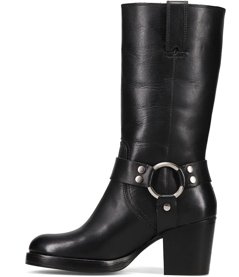 Frye Jean Leather O-Ring Harness Hardware Tall Boots