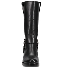 Frye Jean Leather O-Ring Harness Hardware Tall Boots