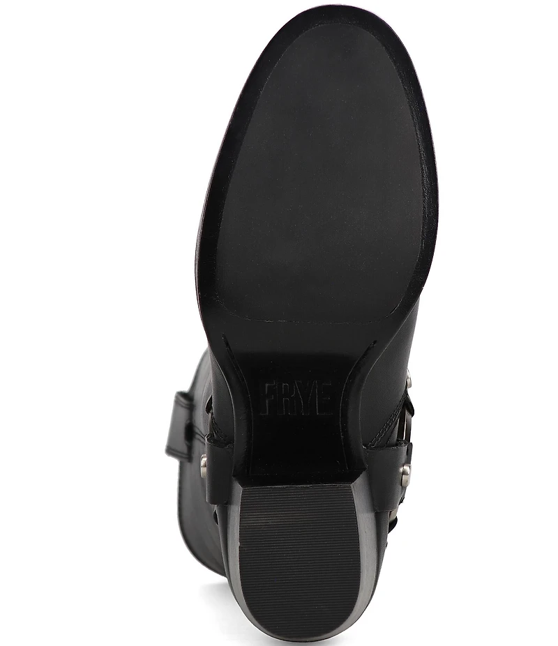 Frye Jean Leather O-Ring Harness Hardware Tall Boots