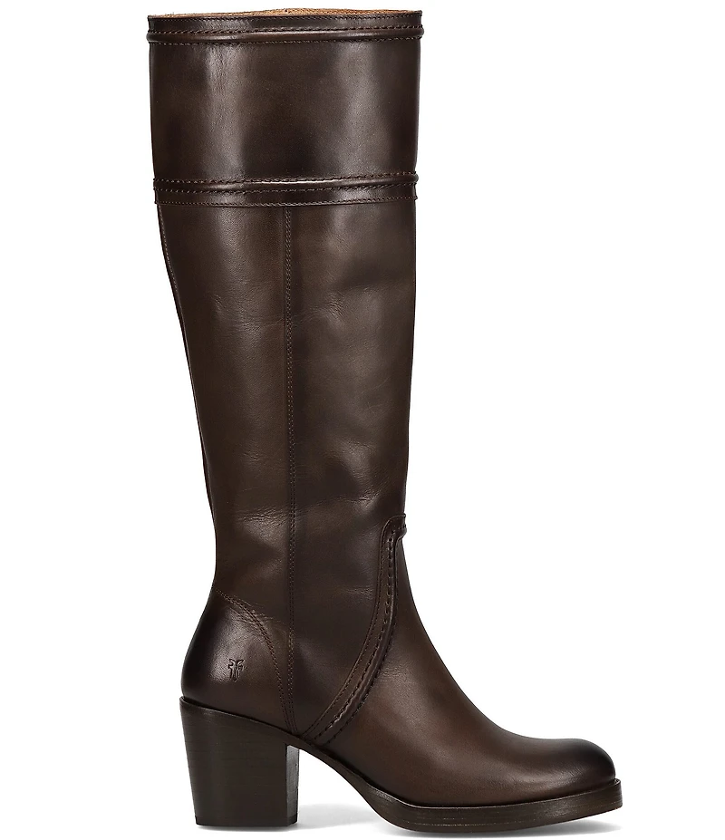 Frye Jean Leather Tall Pull On Boots
