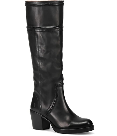 Frye Jean Leather Tall Pull On Boots