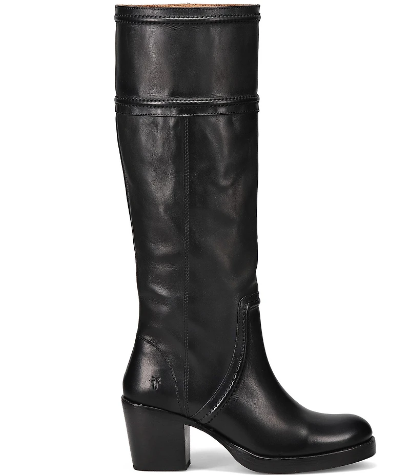 Frye Jean Leather Tall Pull On Boots