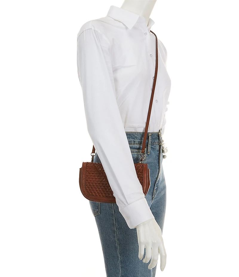 Frye Jennie Woven Wallet Crossbody Vag