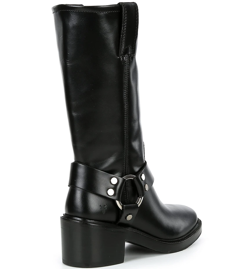 Frye Kate Leather O-Ring Hardware Moto Boots