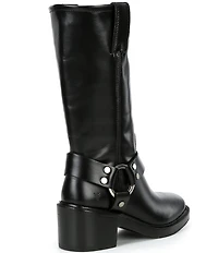 Frye Kate Leather O-Ring Hardware Moto Boots