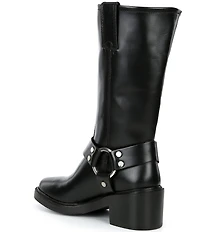 Frye Kate Leather O-Ring Hardware Moto Boots