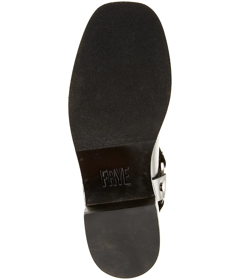 Frye Kate Leather O-Ring Hardware Moto Boots