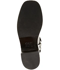 Frye Kate Leather O-Ring Hardware Moto Boots