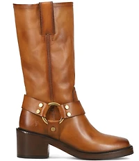 Frye Kate Leather O-Ring Hardware Moto Boots