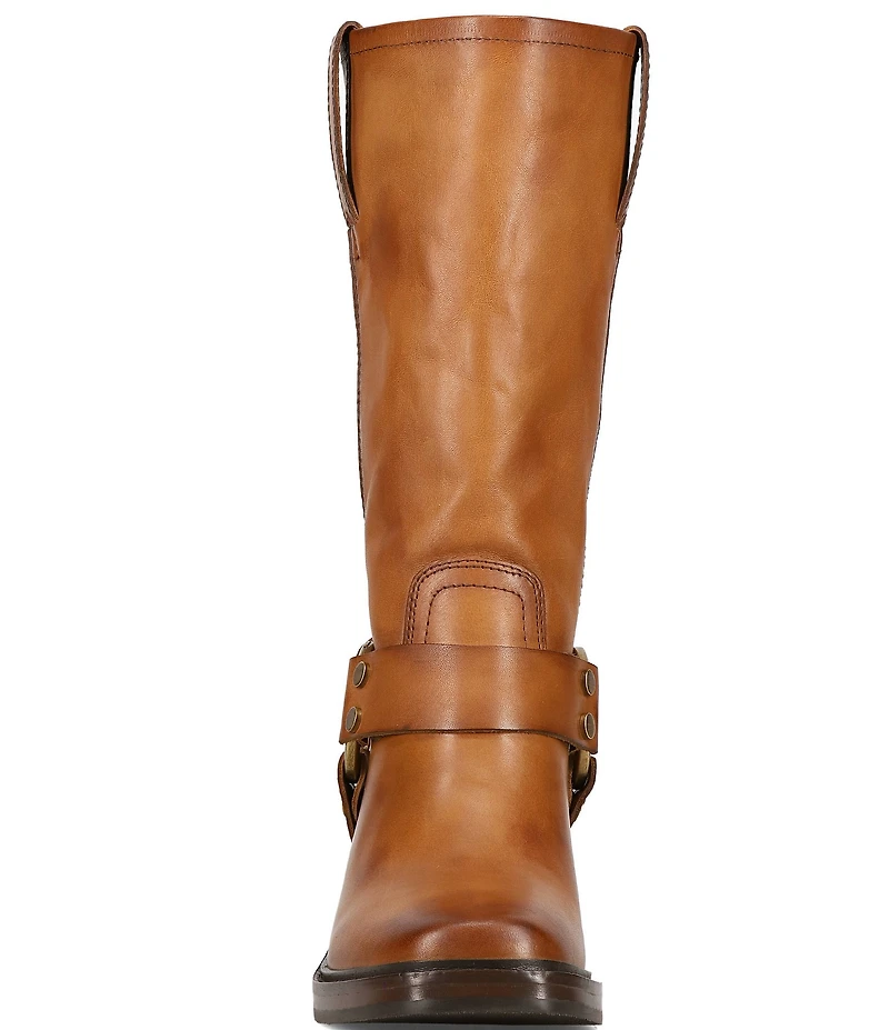 Frye Kate Leather O-Ring Hardware Moto Boots