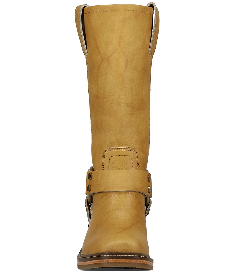 Frye Kate Leather O-Ring Hardware Moto Boots