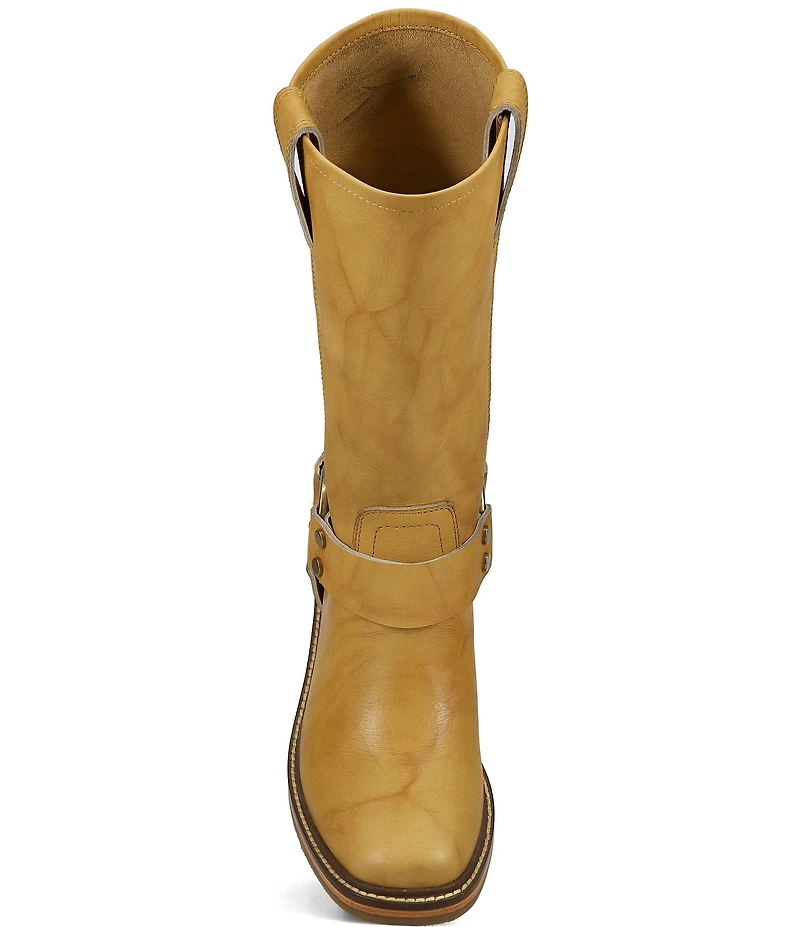 Frye Kate Leather O-Ring Hardware Moto Boots