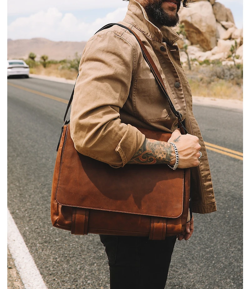 Frye Logan Leather Messenger Bag