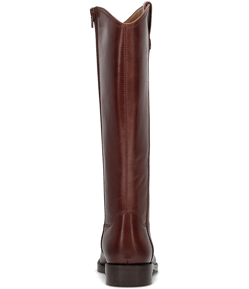 Frye Melissa Button Leather Tall Inside Zip Boots