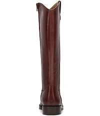 Frye Melissa Button Leather Tall Inside Zip Boots