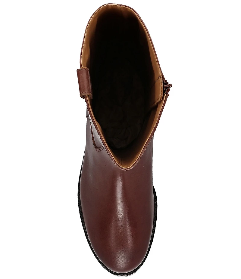 Frye Melissa Button Leather Tall Inside Zip Boots