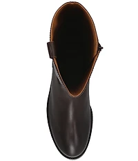 Frye Melissa Button Leather Tall Inside Zip Boots