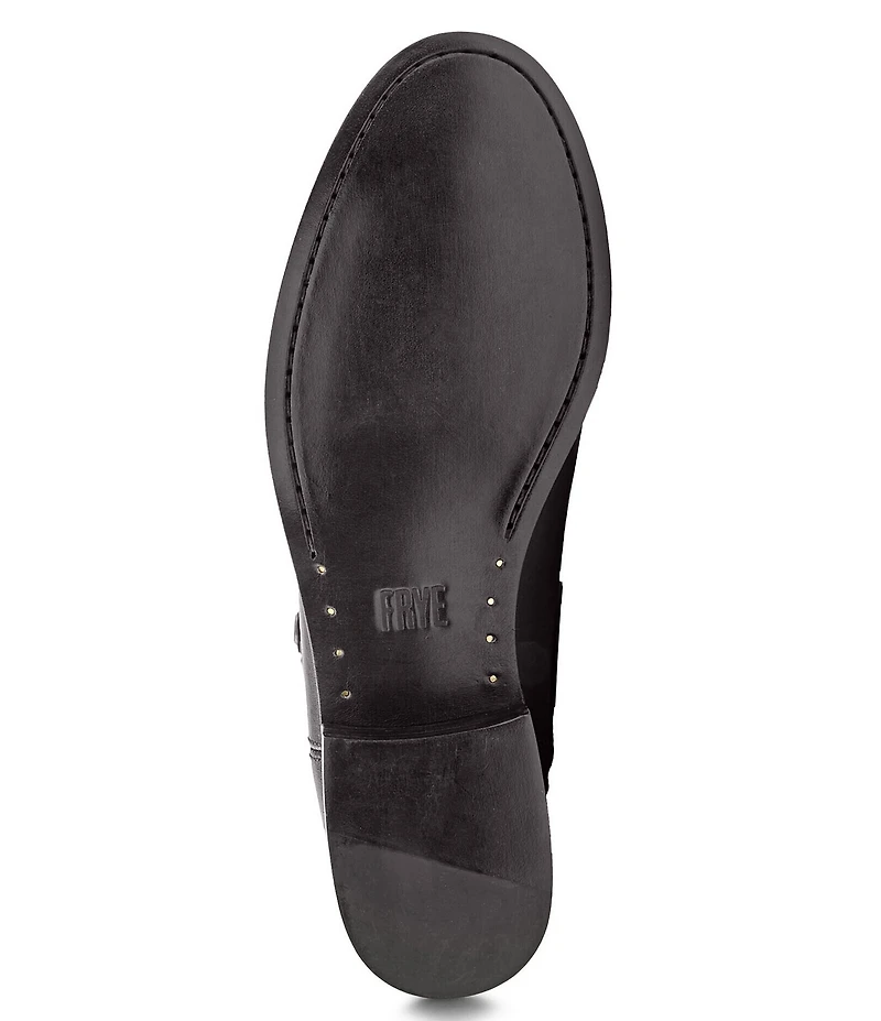 Frye Melissa Button Leather Tall Inside Zip Boots