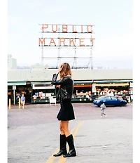 Frye Melissa Button Leather Tall Inside Zip Boots