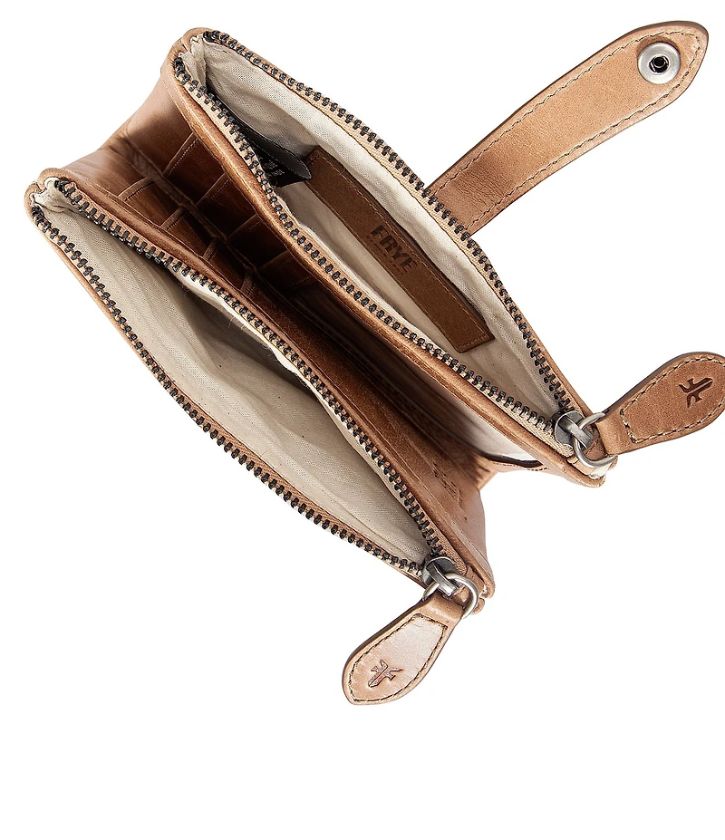 Frye Melissa Double Zip Wallet