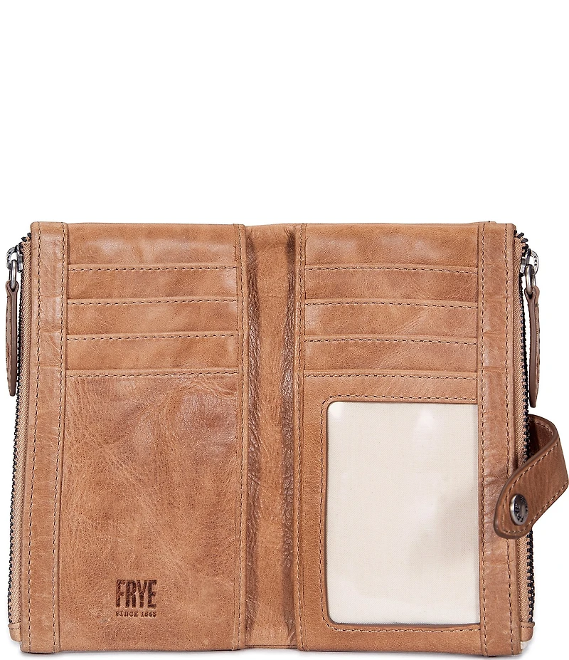 Frye Melissa Double Zip Wallet