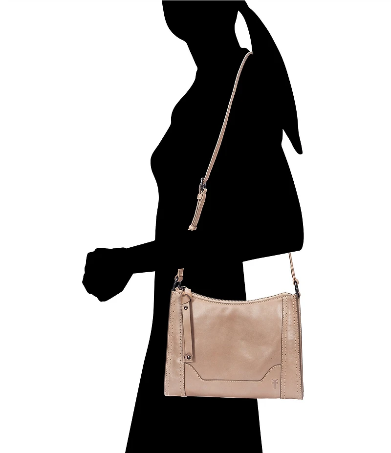 Frye Melissa Leather Zip Crossbody Bag