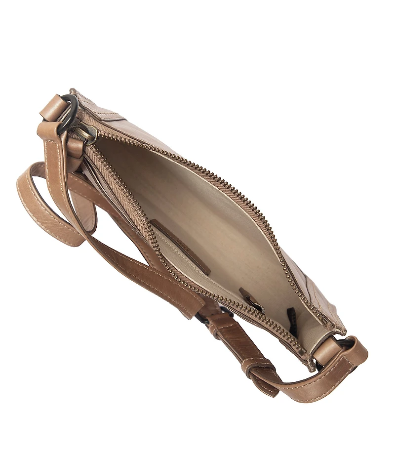 Frye Melissa Leather Zip Crossbody Bag