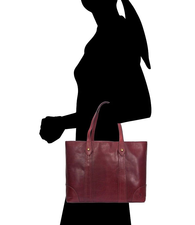 Frye Melissa Washed Leather Shopper Tote Bag
