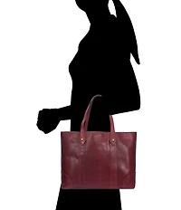Frye Melissa Washed Leather Shopper Tote Bag
